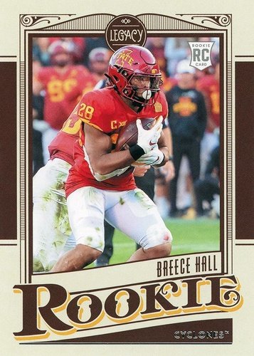 #6 Breece Hall - Iowa State Cyclones - 2022 Panini Chronicles Draft Picks - Legacy Rookies Football