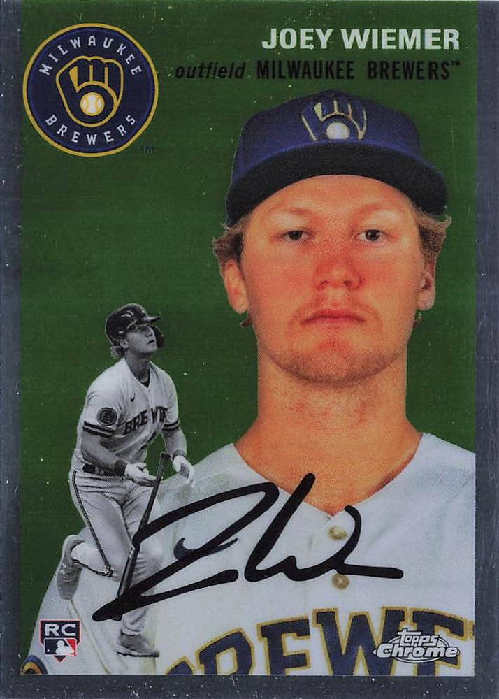 #6 Joey Wiemer - Milwaukee Brewers - 2023 Topps Chrome Platinum Anniversary Baseball