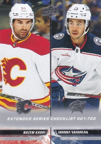 #700 Nazem Kadri / Johnny Gaudreau - Calgary Flames / Columbus Blue Jackets - 2022-23 Upper Deck Hockey