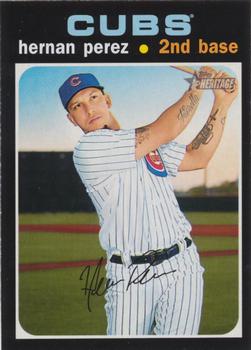 #700 Hernan Perez - Chicago Cubs - 2020 Topps Heritage Baseball