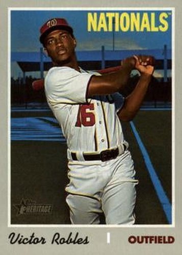 #701 Victor Robles - Washington Nationals - 2019 Topps Heritage Baseball