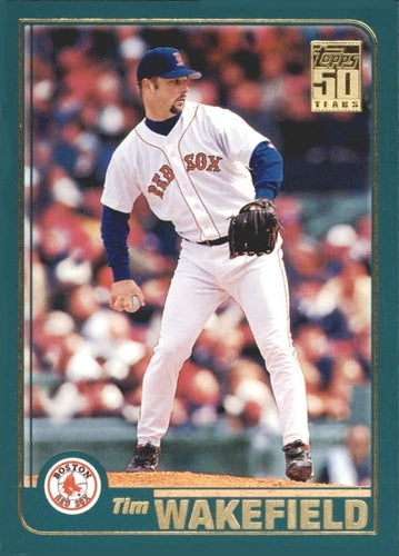 #701 Tim Wakefield - Boston Red Sox - 2001 Topps Baseball