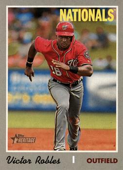 #701b Victor Robles - Washington Nationals - 2019 Topps Heritage Baseball