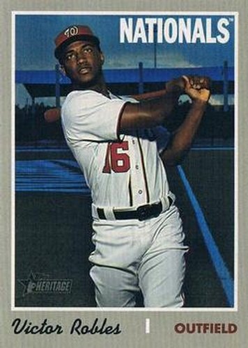#701c Victor Robles - Washington Nationals - 2019 Topps Heritage Baseball
