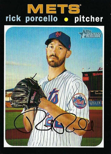 #702 Rick Porcello - New York Mets - 2020 Topps Heritage Baseball