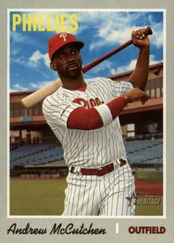 #702 Andrew McCutchen - Philadelphia Phillies - 2019 Topps Heritage Baseball