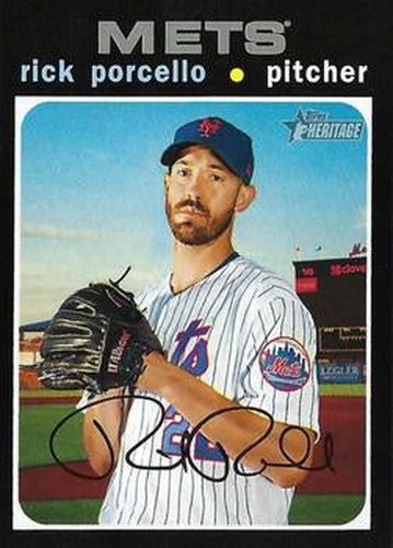 #702b Rick Porcello - New York Mets - 2020 Topps Heritage Baseball