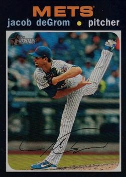 #702c Jacob deGrom - New York Mets - 2020 Topps Heritage Baseball