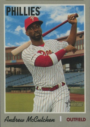 #702e Andrew McCutchen - Philadelphia Phillies - 2019 Topps Heritage Baseball