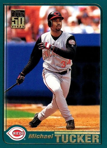 #703 Michael Tucker - Cincinnati Reds - 2001 Topps Baseball