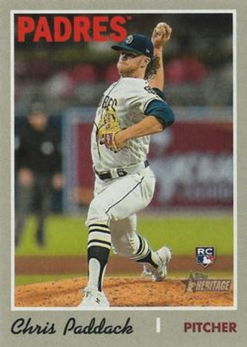 #703b Chris Paddack - San Diego Padres - 2019 Topps Heritage Baseball