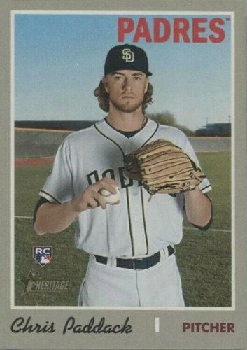 #703c Chris Paddack - San Diego Padres - 2019 Topps Heritage Baseball