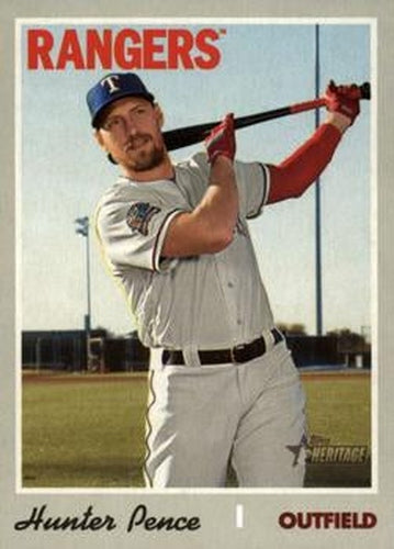 #704 Hunter Pence - Texas Rangers - 2019 Topps Heritage Baseball