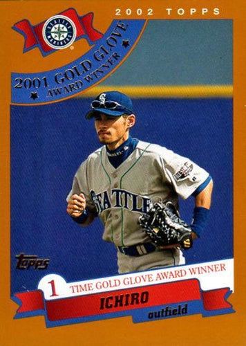#704 Ichiro - Seattle Mariners - 2002 Topps Baseball
