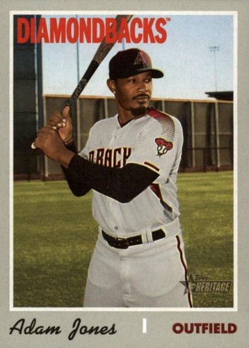 #705 Adam Jones - Arizona Diamondbacks - 2019 Topps Heritage Baseball