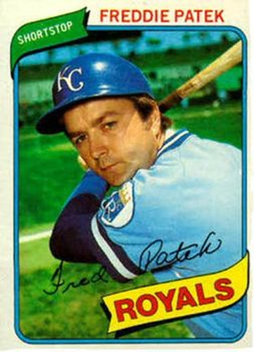 #705 Freddie Patek - Kansas City Royals - 1980 Topps Baseball