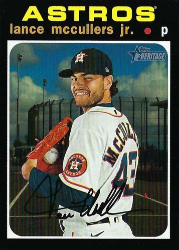 #706 Lance McCullers Jr. - Houston Astros - 2020 Topps Heritage Baseball