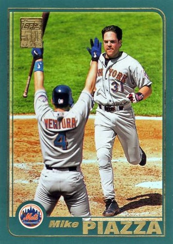 #706 Mike Piazza - New York Mets - 2001 Topps Baseball