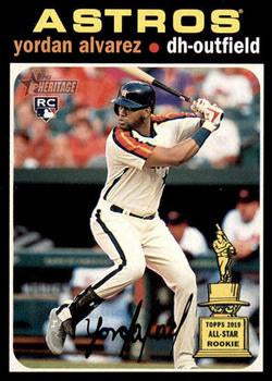 #706b Yordan Alvarez - Houston Astros - 2020 Topps Heritage Baseball