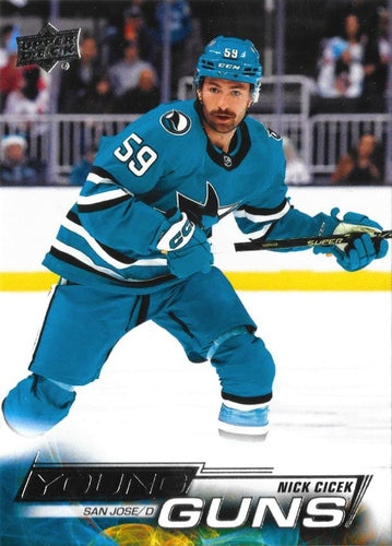#707 Nick Cicek - San Jose Sharks - 2022-23 Upper Deck Hockey