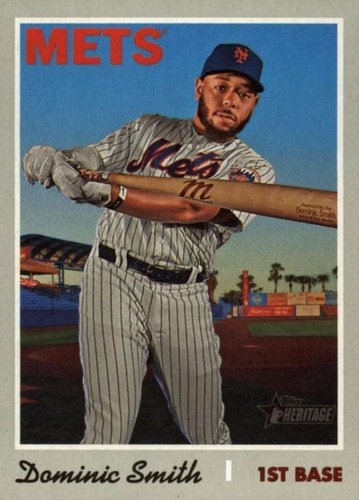 #707 Dominic Smith - New York Mets - 2019 Topps Heritage Baseball