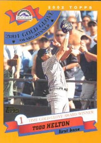 #707 Todd Helton - Colorado Rockies - 2002 Topps Baseball