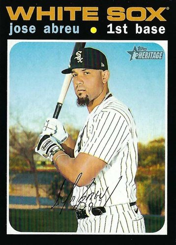 #707 Jose Abreu - Chicago White Sox - 2020 Topps Heritage Baseball