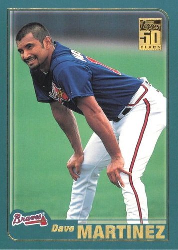 #707 Dave Martinez - Atlanta Braves - 2001 Topps Baseball
