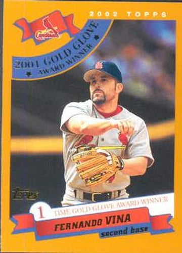 #708 Fernando Vina - St. Louis Cardinals - 2002 Topps Baseball