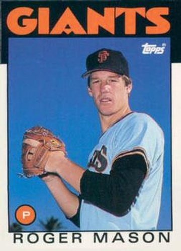 #70T Roger Mason - San Francisco Giants - 1986 Topps Traded Baseball