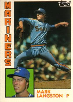 #70T Mark Langston - Seattle Mariners - 1984 Topps Traded Baseball