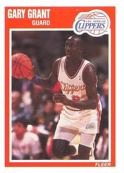 #70 Gary Grant - Los Angeles Clippers - 1989-90 Fleer Basketball