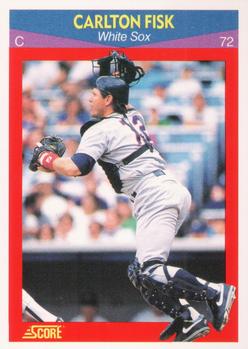#70 Carlton Fisk - Chicago White Sox - 1990 Score 100 Superstars Baseball