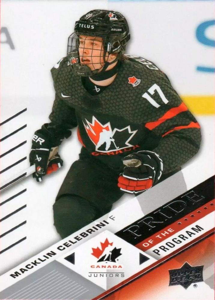 #70 Macklin Celebrini - Canada - 2024 Upper Deck Team Canada Juniors Hockey