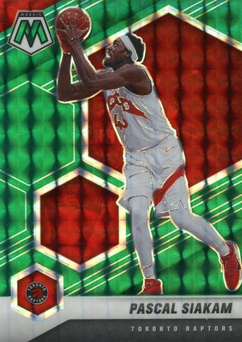 #70 Pascal Siakam - Toronto Raptors - 2020-21 Panini Mosaic - Mosaic Green Basketball