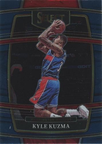 #70 Kyle Kuzma - Washington Wizards - 2021-22 Panini Select - Blue Basketball