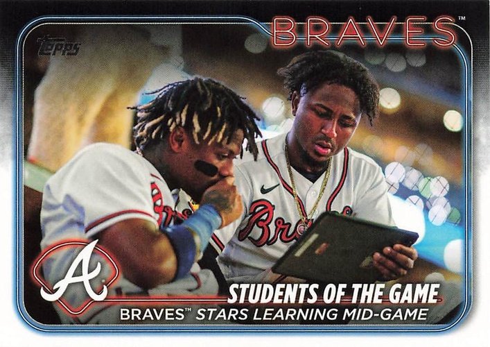 #70 Students of the Game: Braves Stars Learning Mid-Game - Atlanta Braves - 2024 Topps Baseball