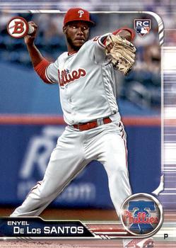 #70 Enyel De Los Santos - Philadelphia Phillies - 2019 Bowman Baseball