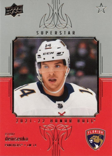 #HR-70 Grigori Denisenko - Florida Panthers - 2021-22 Upper Deck - Honor Roll Hockey