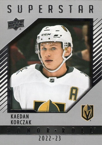 #HR70 Kaedan Korczak - Vegas Golden Knights - 2022-23 Upper Deck - Honor Roll Hockey