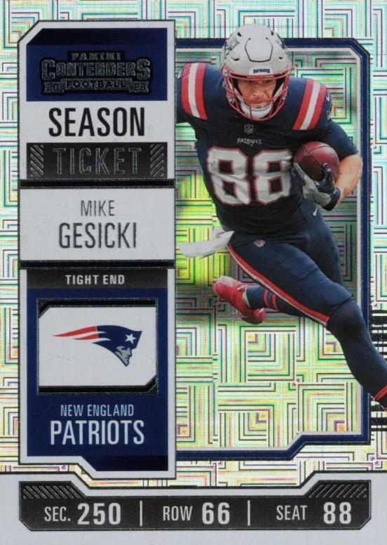 #70 Mike Gesicki - New England Patriots - 2023 Panini Contenders Football