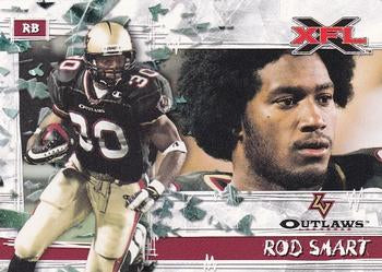 #70 Rod Smart - Las Vegas Outlaws - 2001 Topps XFL Football