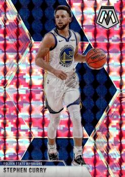 #70 Stephen Curry - Golden State Warriors - 2019-20 Panini Mosaic - Camo Pink Basketball