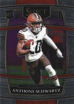 #70 Anthony Schwartz - Cleveland Browns - 2021 Panini Select - Black and Gold Prizm Die Cut Football