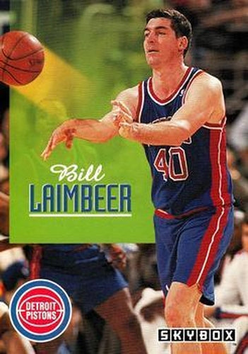 #70 Bill Laimbeer - Detroit Pistons - 1992-93 SkyBox Basketball
