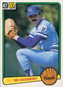 #70 Dan Quisenberry - Kansas City Royals - 1983 Donruss Baseball
