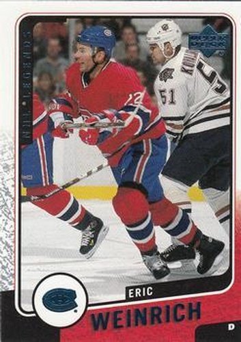 #70 Eric Weinrich - Montreal Canadiens - 2000-01 Upper Deck Legends Hockey