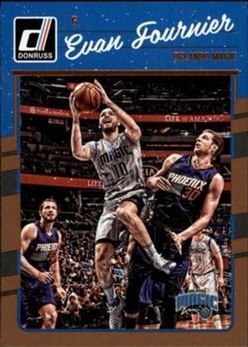 #70 Evan Fournier - Orlando Magic - 2016-17 Donruss Basketball