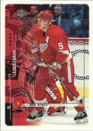 #70 Nicklas Lidstrom - Detroit Red Wings - 1998-99 Upper Deck MVP Hockey