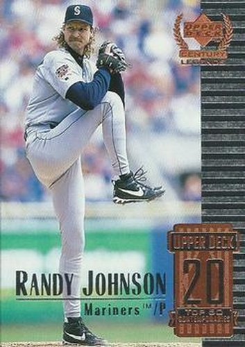 #70 Randy Johnson - Seattle Mariners - 1999 Upper Deck Century Legends Baseball